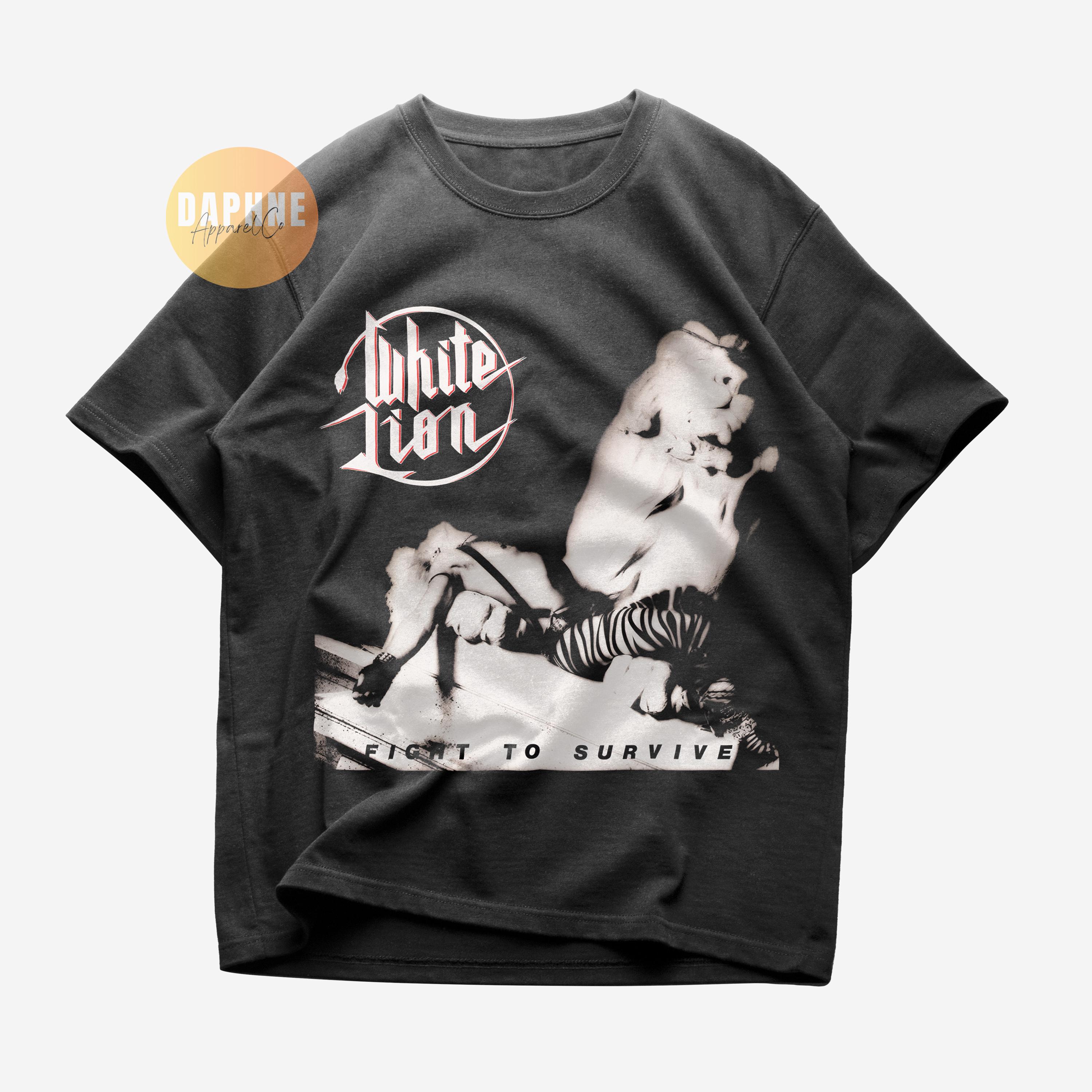 White Lion Band T Shirt - Etsy White Lion Band T Shirt - Etsy