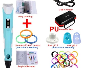 3D Printing Pen for Kids - LED Display, PLA-Compatible, Safe & Fun Art Tool with Travel Case – Ideal Gift for Creative Kids!