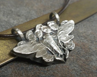 Nature Inspired Moth Necklace Whimsigoth Jewelry