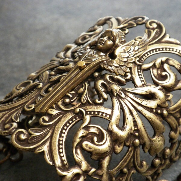 Guardian Angel Bracciale ottone ampia istruzione