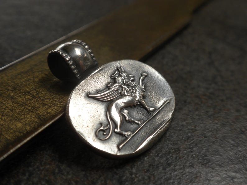Italy Lover Gift Winged Lion of Venice Pendant Necklace image 8