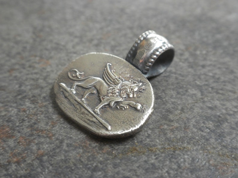 Italy Lover Gift Winged Lion of Venice Pendant Necklace image 9