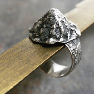 Bohemian Seashell Jewelry Silver Shell Statement Ring image 5