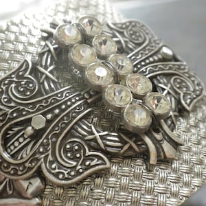 Art Deco Bracelet for Women Silver Statement Cuff