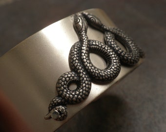Pulsera de serpiente con joyería gótica, regalo para él