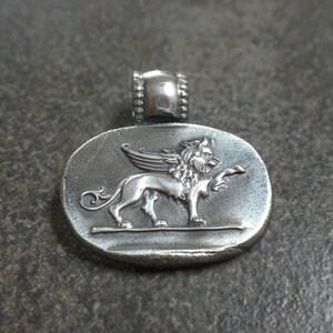 Italy Lover Gift Winged Lion of Venice Pendant Necklace image 7