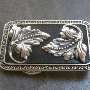 Black and Silver Belt Buckle for Women Nouveau Bohemian Accessory image 4