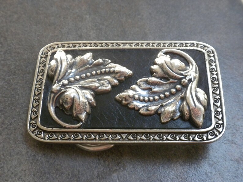 Black and Silver Belt Buckle for Women Nouveau Bohemian Accessory image 4