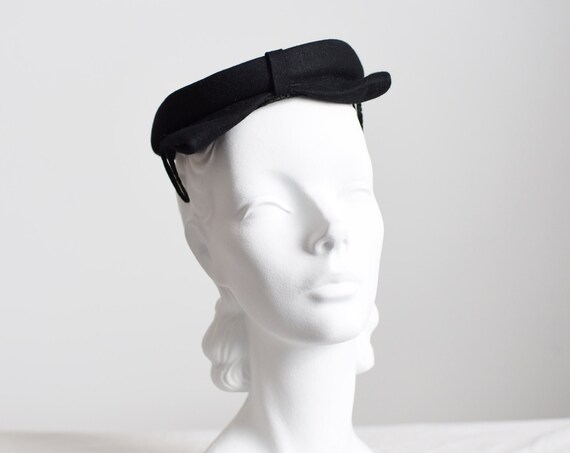 50s Cat Ear Black Hat