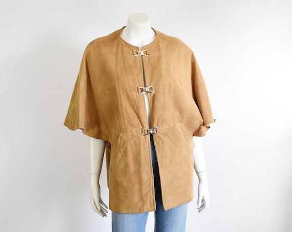 1970s Leather Cape - S/M