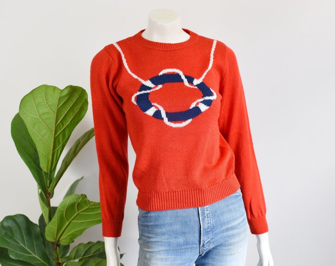 70s Life Saver Novelty Sweater - XS/S