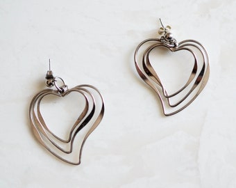 Silver Heart Earrings