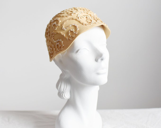 1930s Sequined Cloche Hat