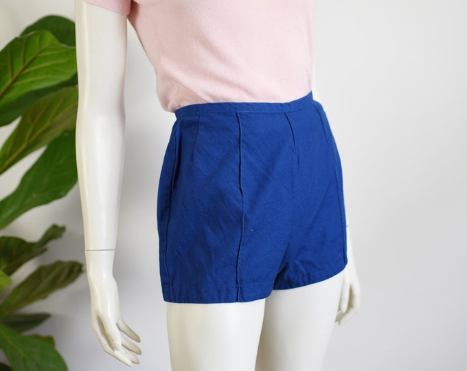 1960s Blue Cotton Shorts - S