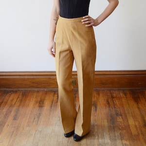 70s vintage leather tapered pants brown 70s vintage leather tapered pants brown