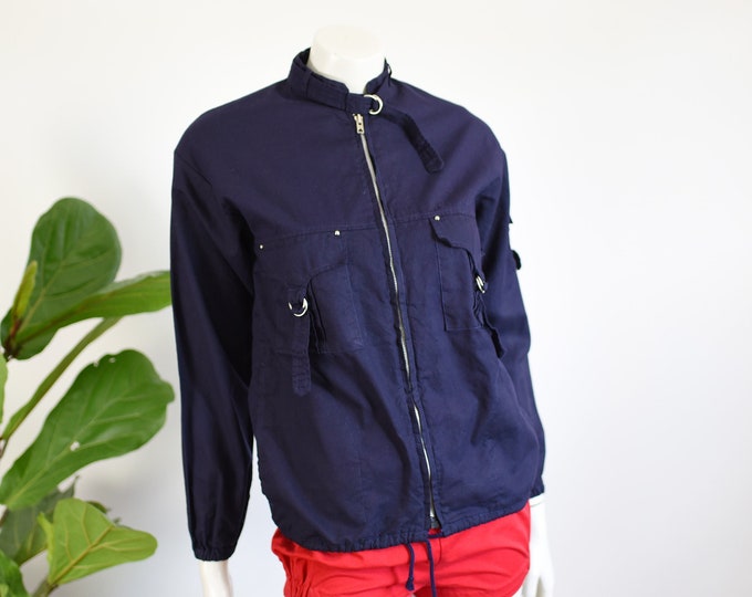 Early 1980s Navy Shirt-Jacket - XS