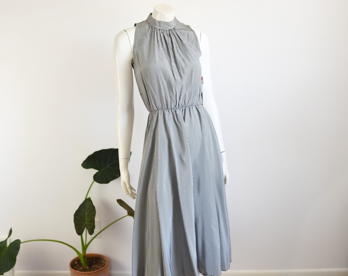 1980s Deadstock Gingham Sundress - S/M
