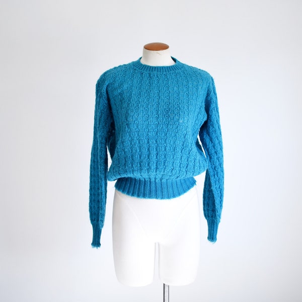 Wrangler 80s Turquoise Sweater - M