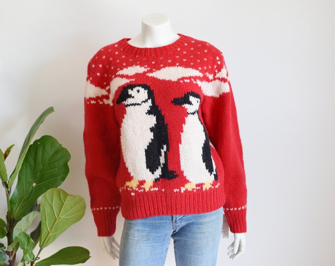 80s Woolrich Penguin Sweater - M