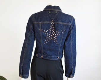 Y2K Studded Tommy Jeans Denim Jacket - XS
