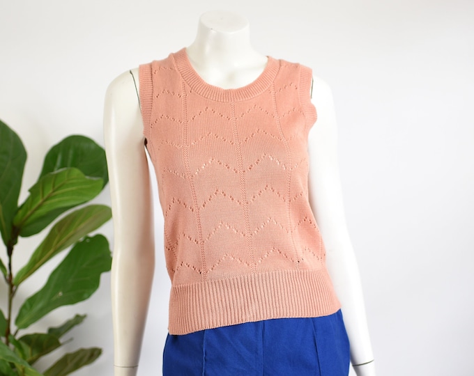 1970s Pink Jantzen Sweater Vest - S