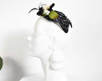 40s Black Calot Hat