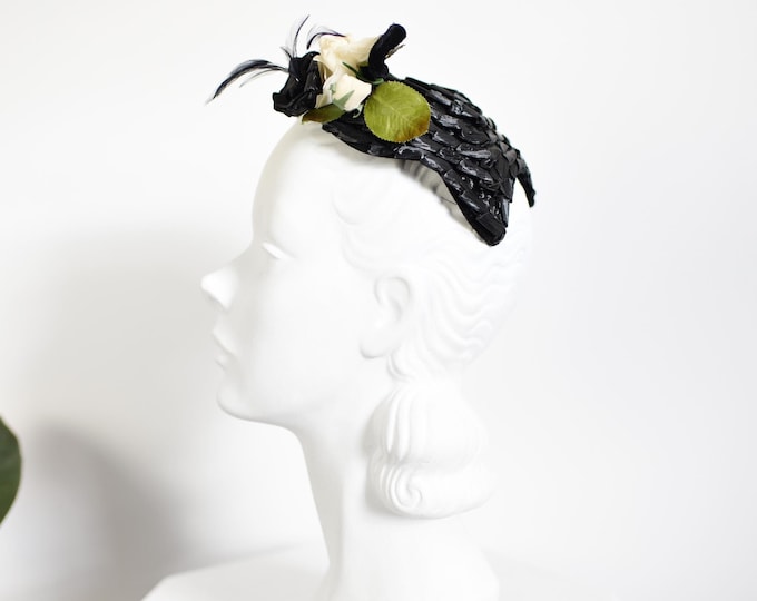 40s Black Calot Hat