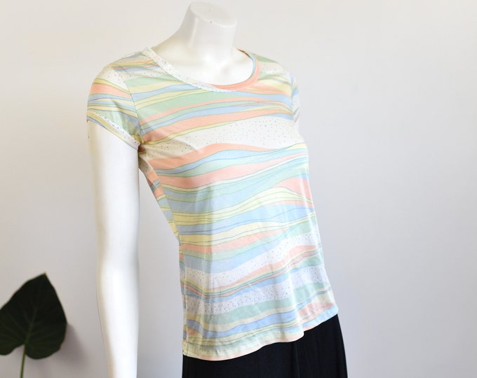 Collegetown 1970s Nylon T-shirt - S