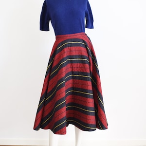 1950s Quilted Circle Skirt - XS