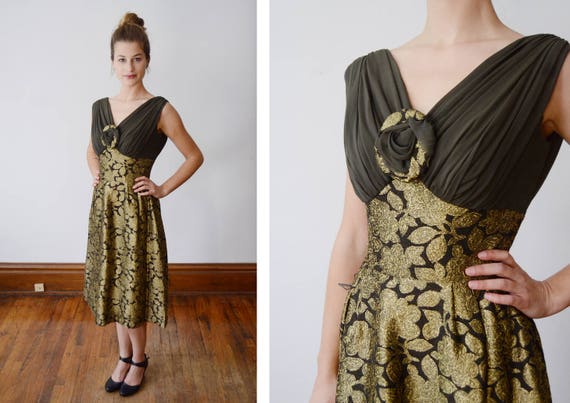 brocade party dress