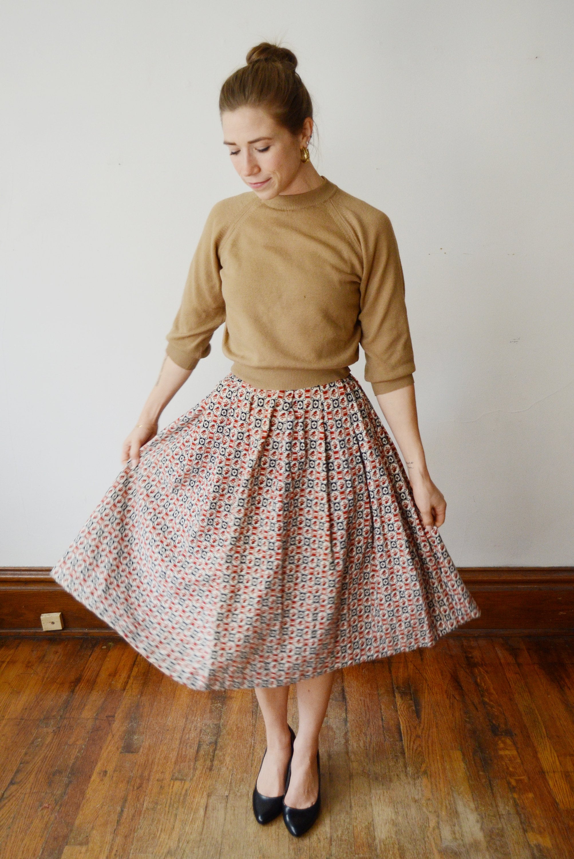 RESERVED 1950s Corduroy Skirt - XS