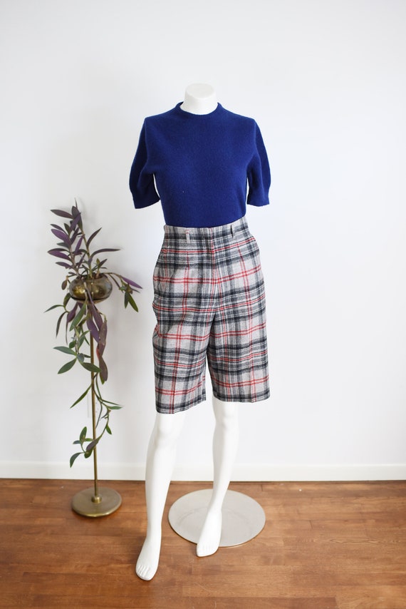 60s Pendleton Wool Plaid Shorts - M/L - image 1