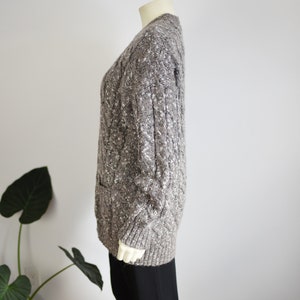 80s Liz Claiborne Cable Knit Cardigan S/M/L image 3