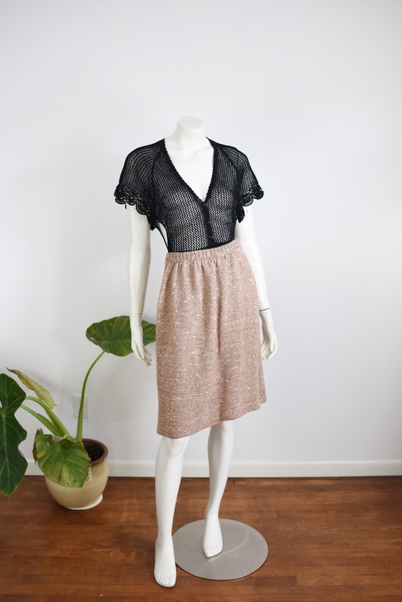 SALE 1980s Knit Sweater Skirt - M
