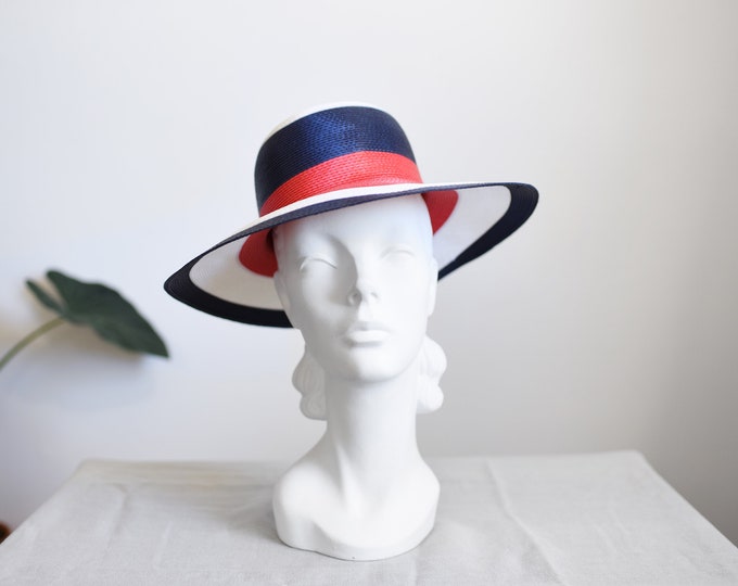1970s Red White and Blue Sun Hat