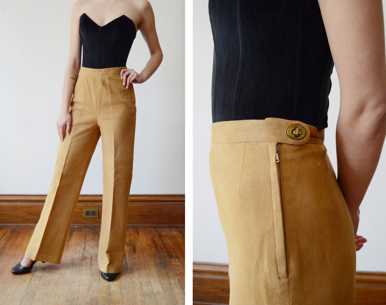 Bonnie Cashin Sills 1970s Leather Pants - XS