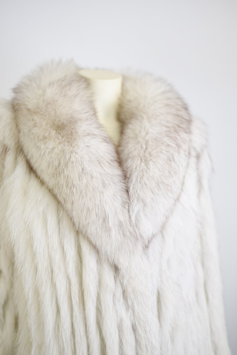 80s Fox Fur Coat M image 4