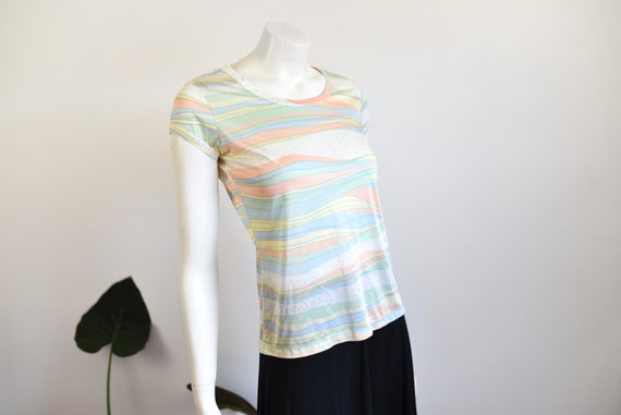 Collegetown 1970s Nylon T-shirt - S