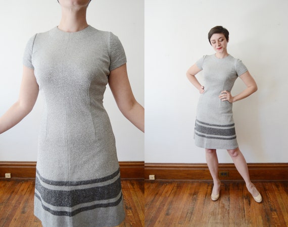 1960s Silver Mini Dress - XS/S