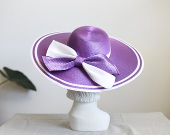 1980s Giant Purple Sunhat