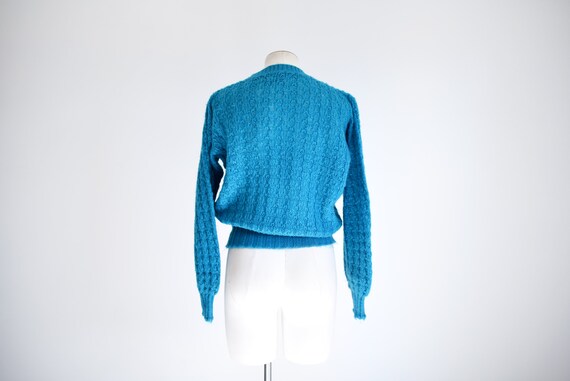 Wrangler 80s Turquoise Sweater - M - image 4