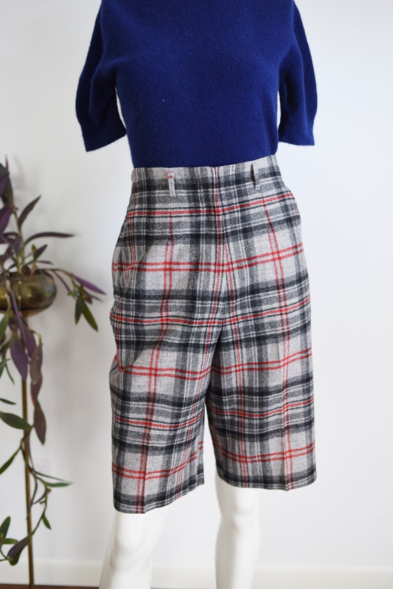 60s Pendleton Wool Plaid Shorts - M/L - image 2