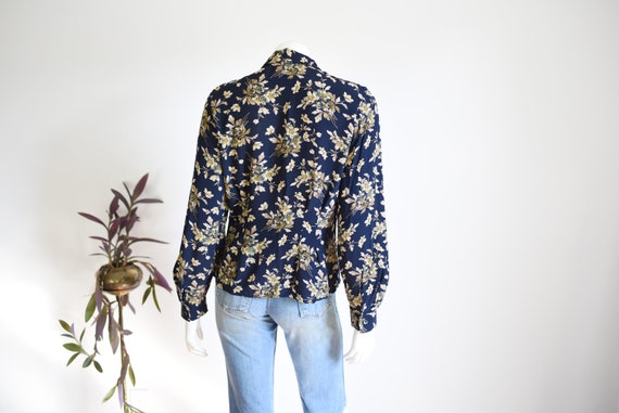 1990s Laura Ashley Floral Blouse - S/M - image 2