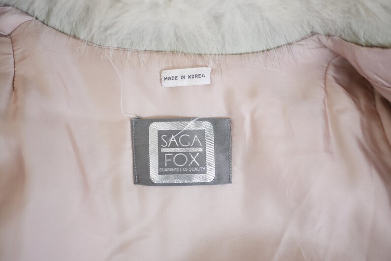 80s Fox Fur Coat M image 9