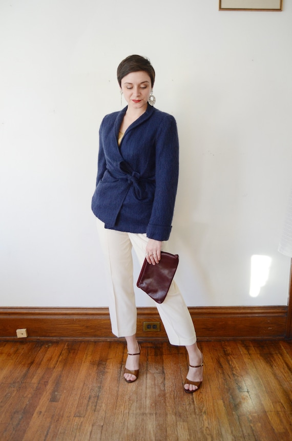1970s Mohair Wrap Coat - S/M