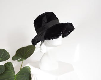 Late 60s Floppy Black Hat