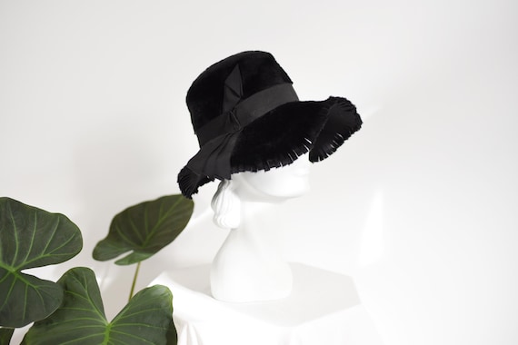 Late 60s Floppy Black Hat