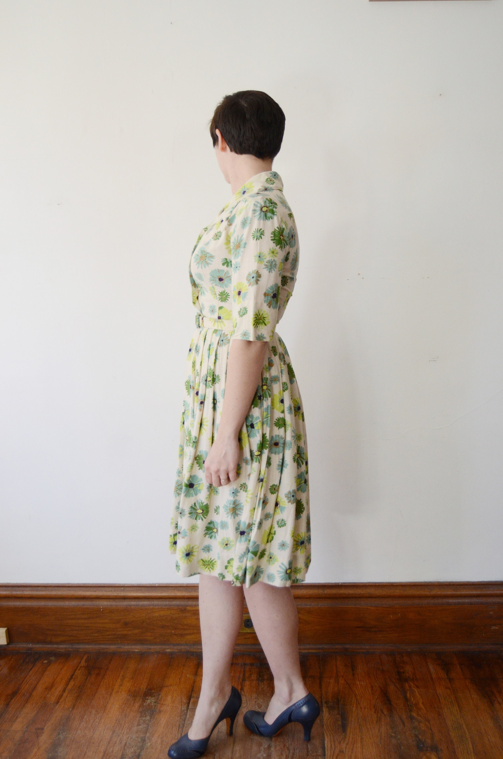 Floral shirtwaist dress hotsell