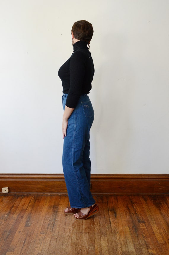 1980s High Waist Flare Jeans - S/M - image 6