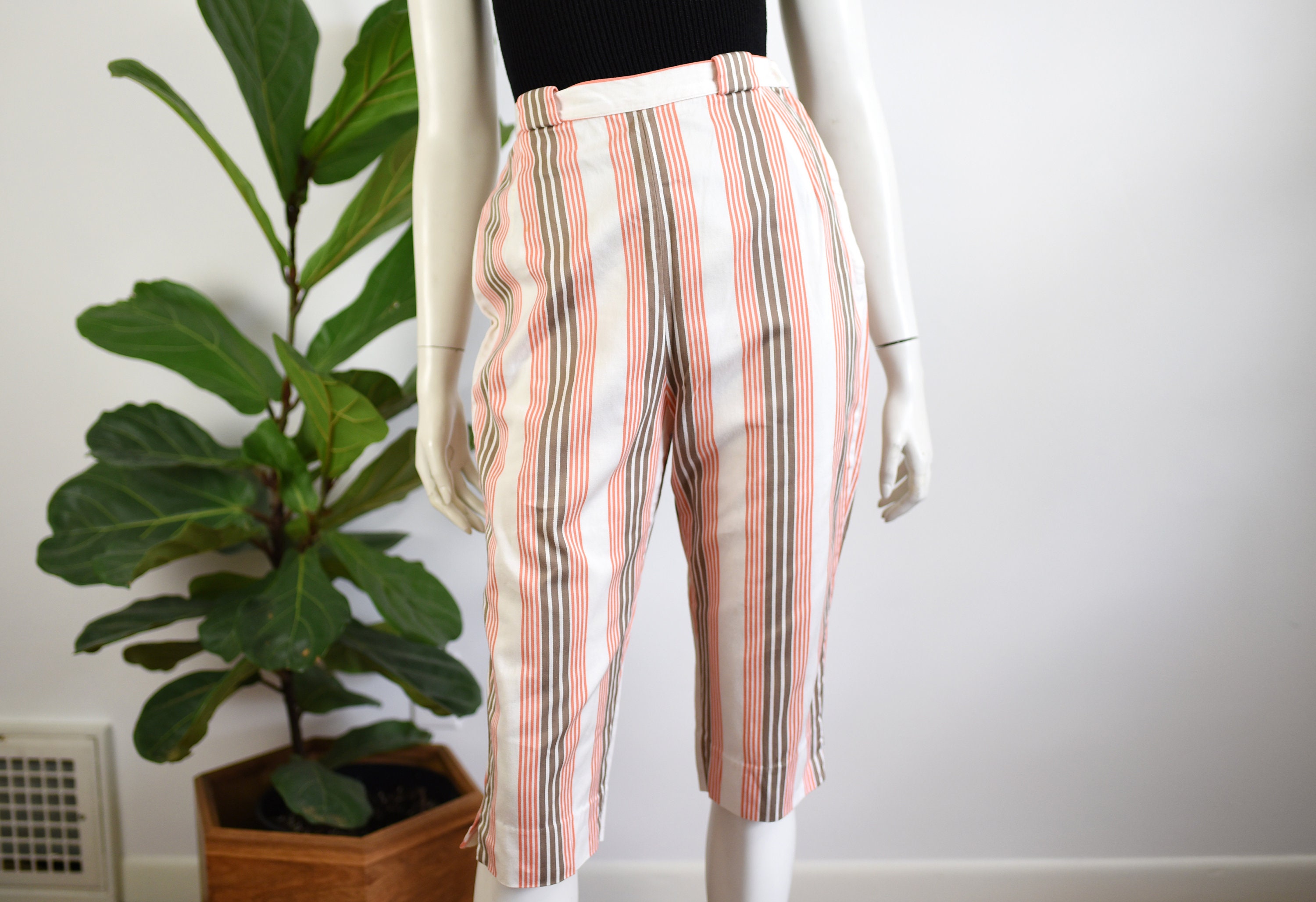 Buy 70s Bobbie Brooks Woven Red/white/blue Bellbottom Pant 1970s High Waist  Striped Wide Leg Trouser Size 4/6 US Online in India - Etsy